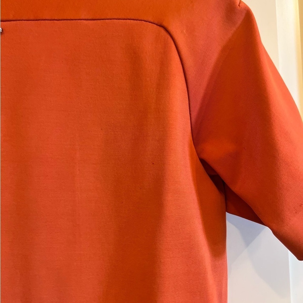 Max Mara Women's Orange V-Neck short sleeved Top size S - Picture 8 of 12